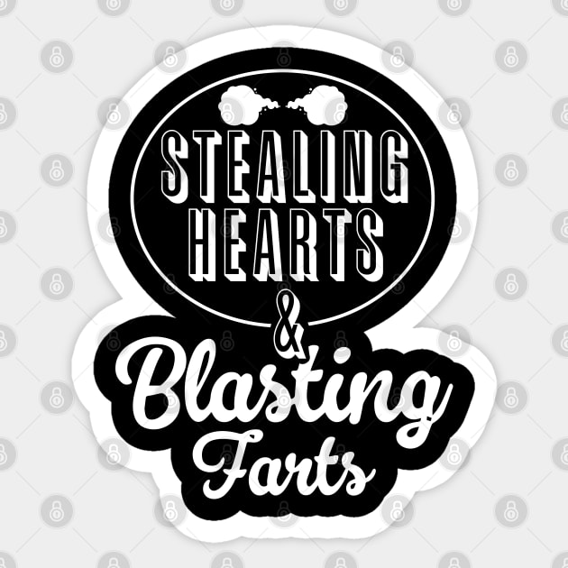 Stealing Hearts & Blasting Farts Sticker by pako-valor